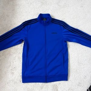 Adidas - Blue Tracksuit with Black Stripes
